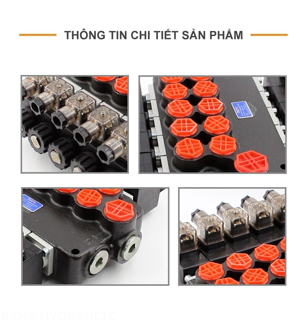 P80 Biến áp Xy lanh 5 Van định hướng khối liền