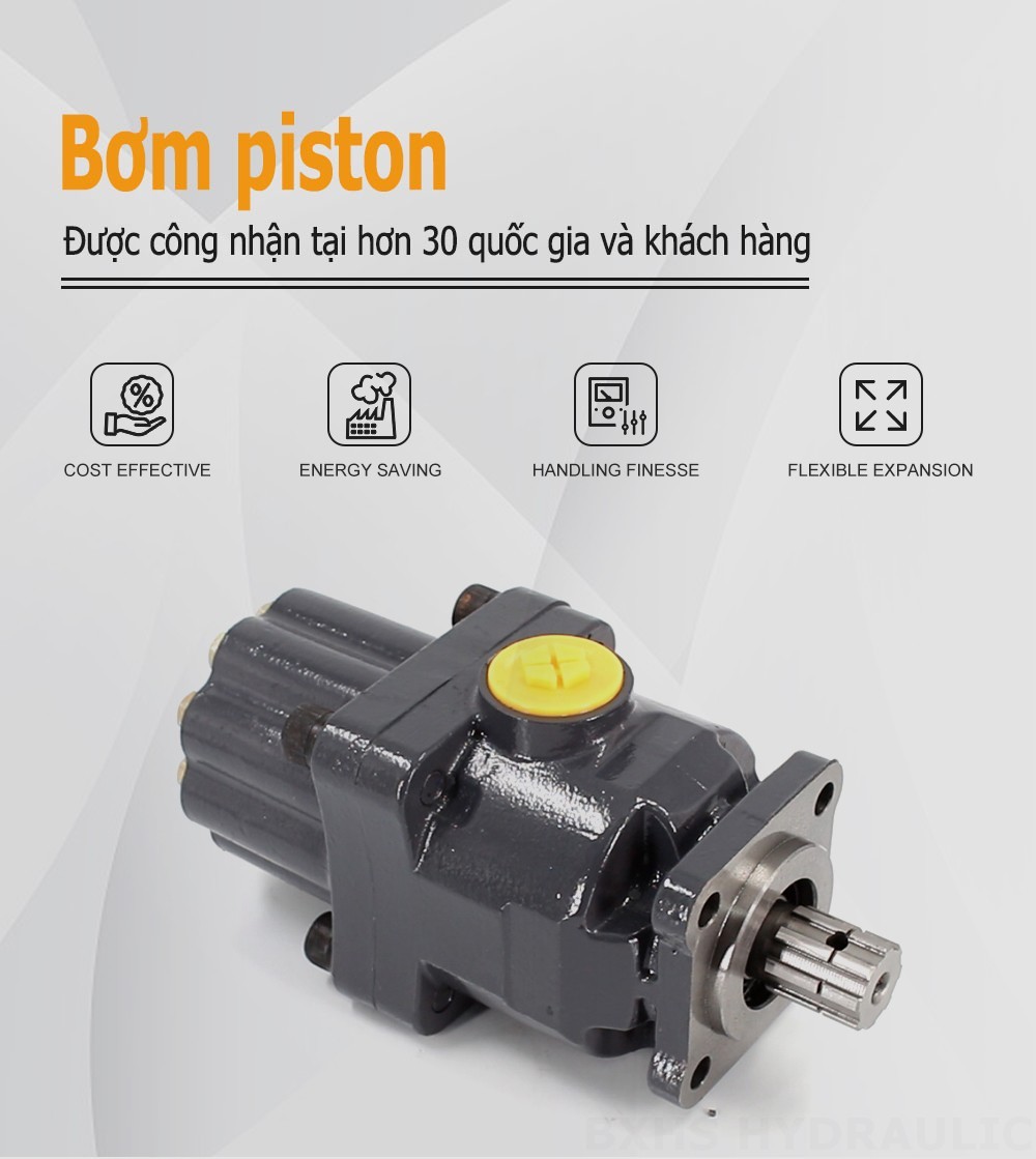 P9-80-H 80 cc/vòng Áp suất 20 MPa (2900 psi) Bơm piston thủy lực