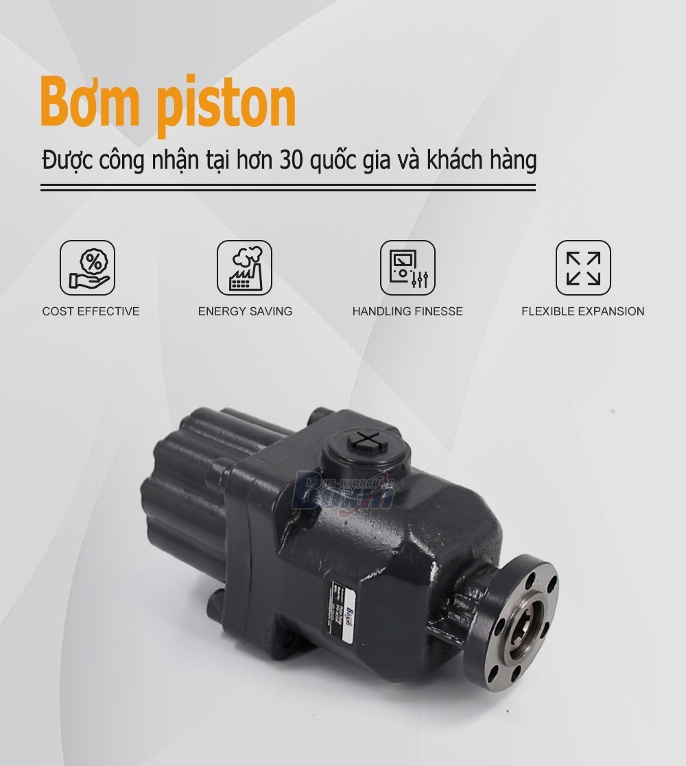 P9-80SK 80 cc/vòng Áp suất 25 MPa (3625 psi) Bơm piston thủy lực