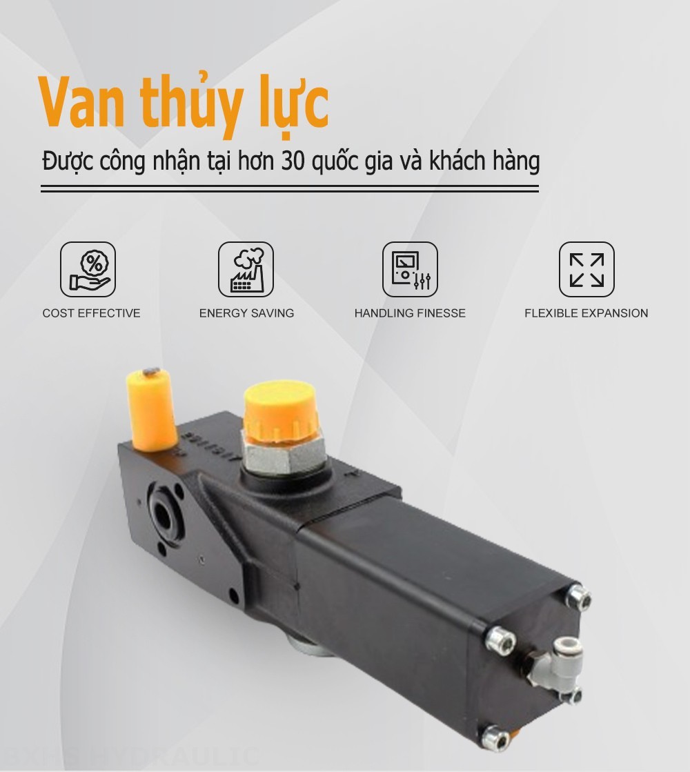 PT-1220 Khí nén Xy lanh 1 Van điều khiển thủy lực