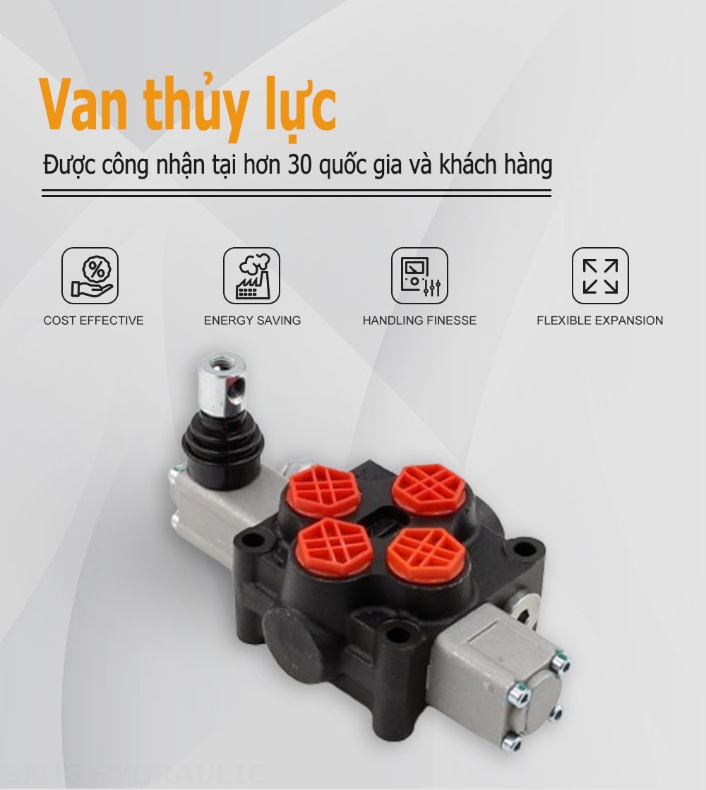 Q45 Điều khiển thủ công Xy lanh 1 Van định hướng khối liền