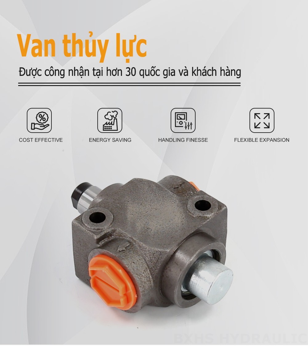 QHF20A Điều khiển thủ công Xy lanh 1 Van điều hướng Monoblock