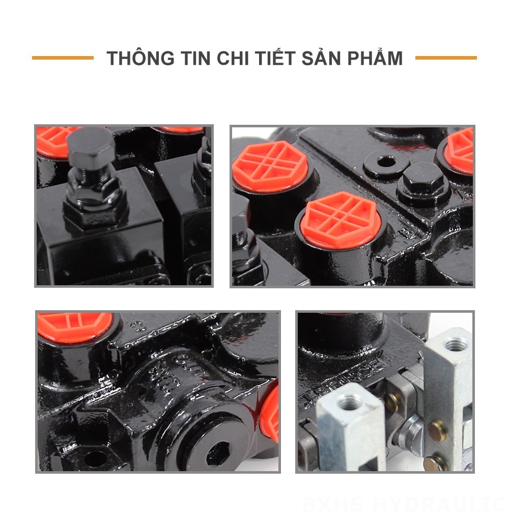 RD5200-OU2 Điều khiển thủ công Xy lanh 2 Van điều khiển thủy lực
