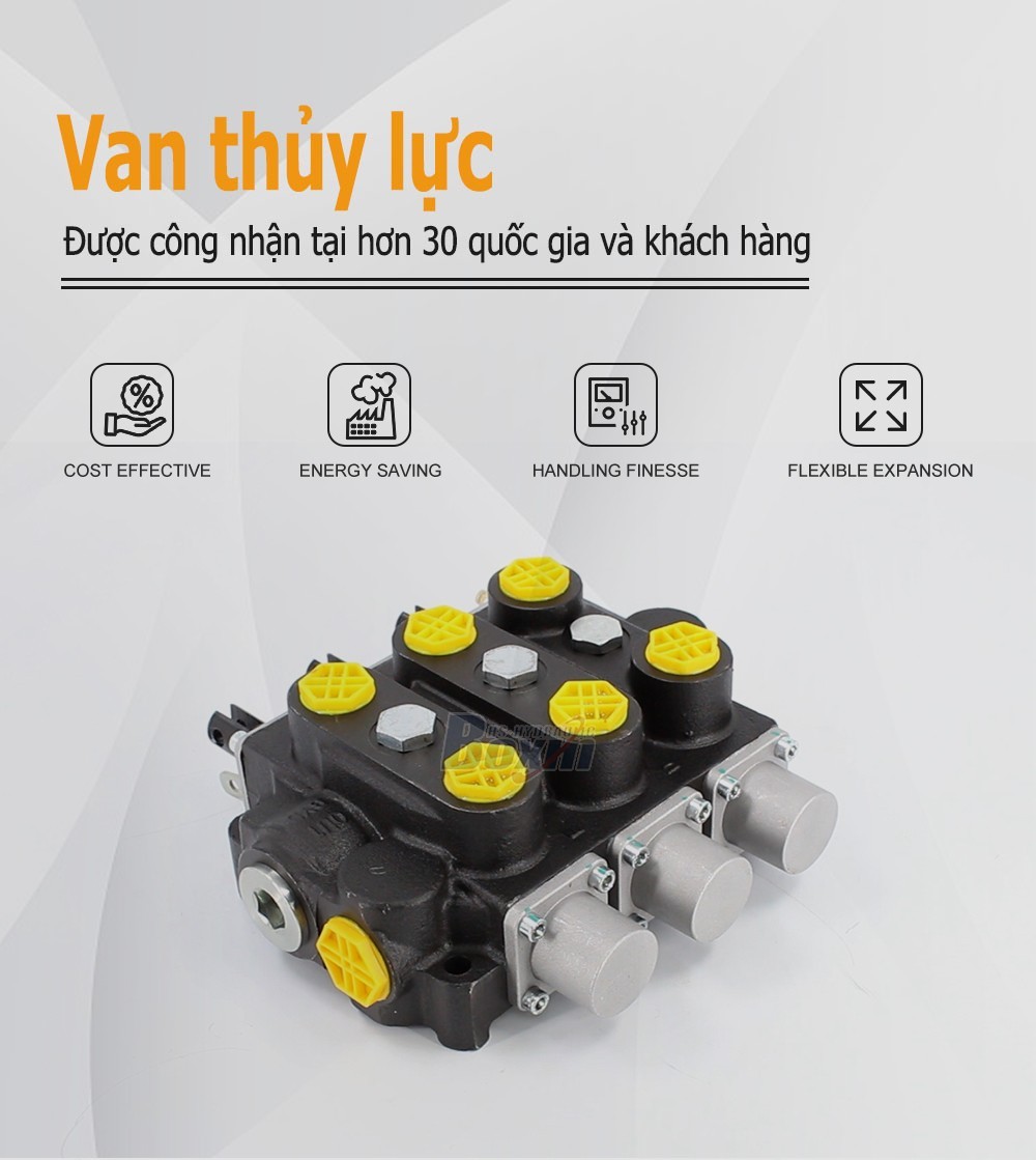 Factory Source RD5300NPT-3OT 3 Spool Manual Hydraulic Valve for Global Market