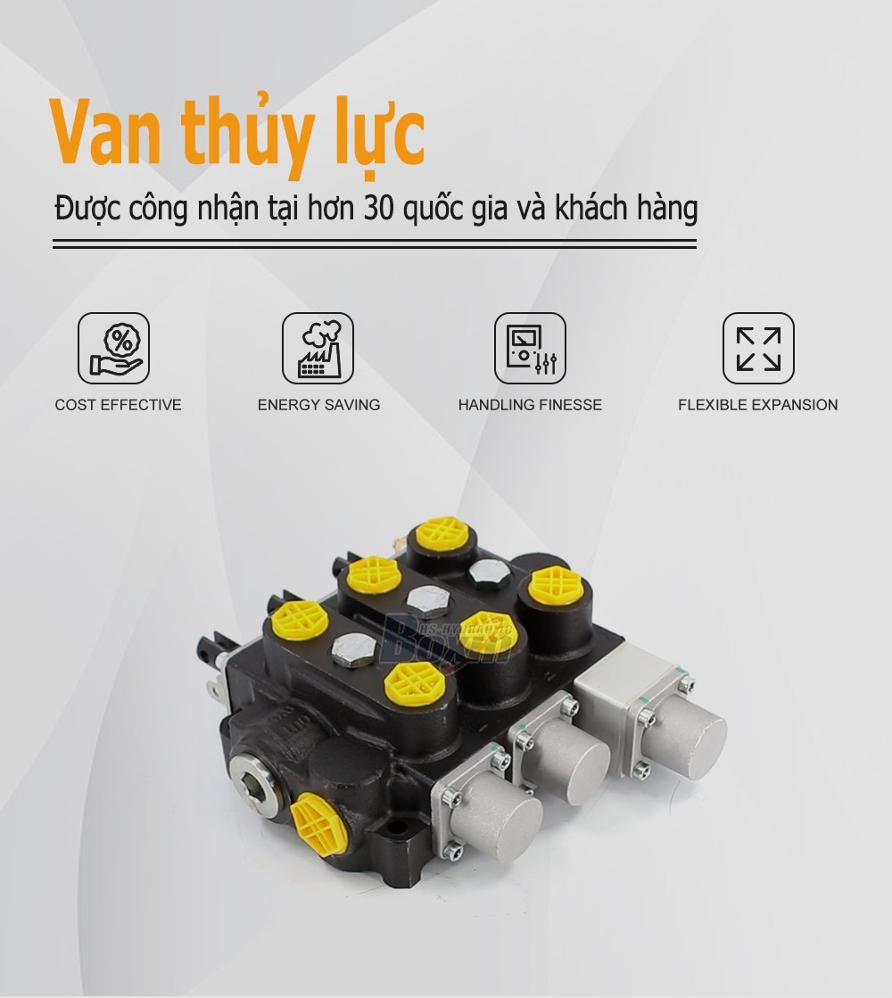 Industrial Grade RD5300NPT-QTW-2OT Manual Hydraulic Valve with 3 Spools