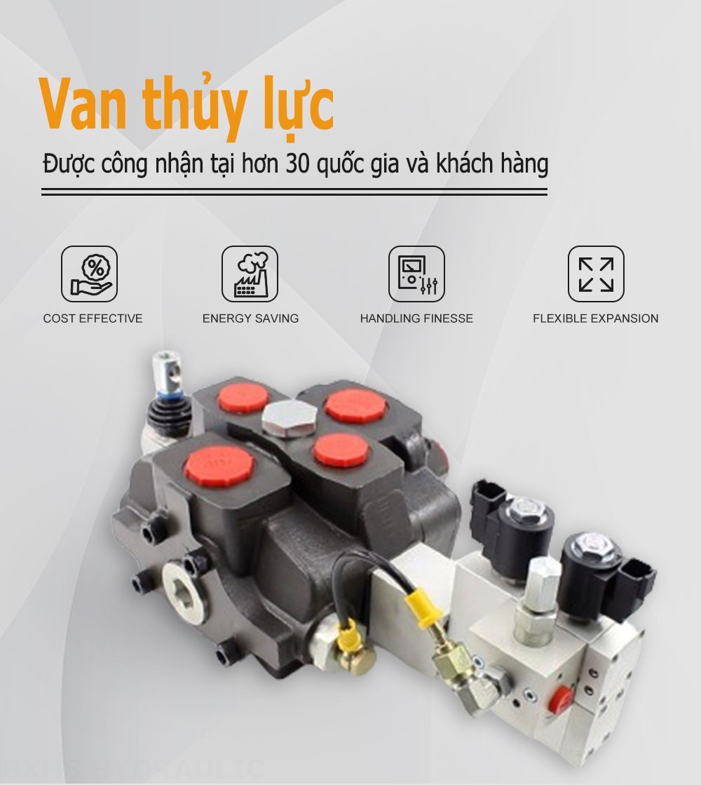 SD25 Điện khí-thủy lực Xy lanh 1 Van định hướng phân đoạn