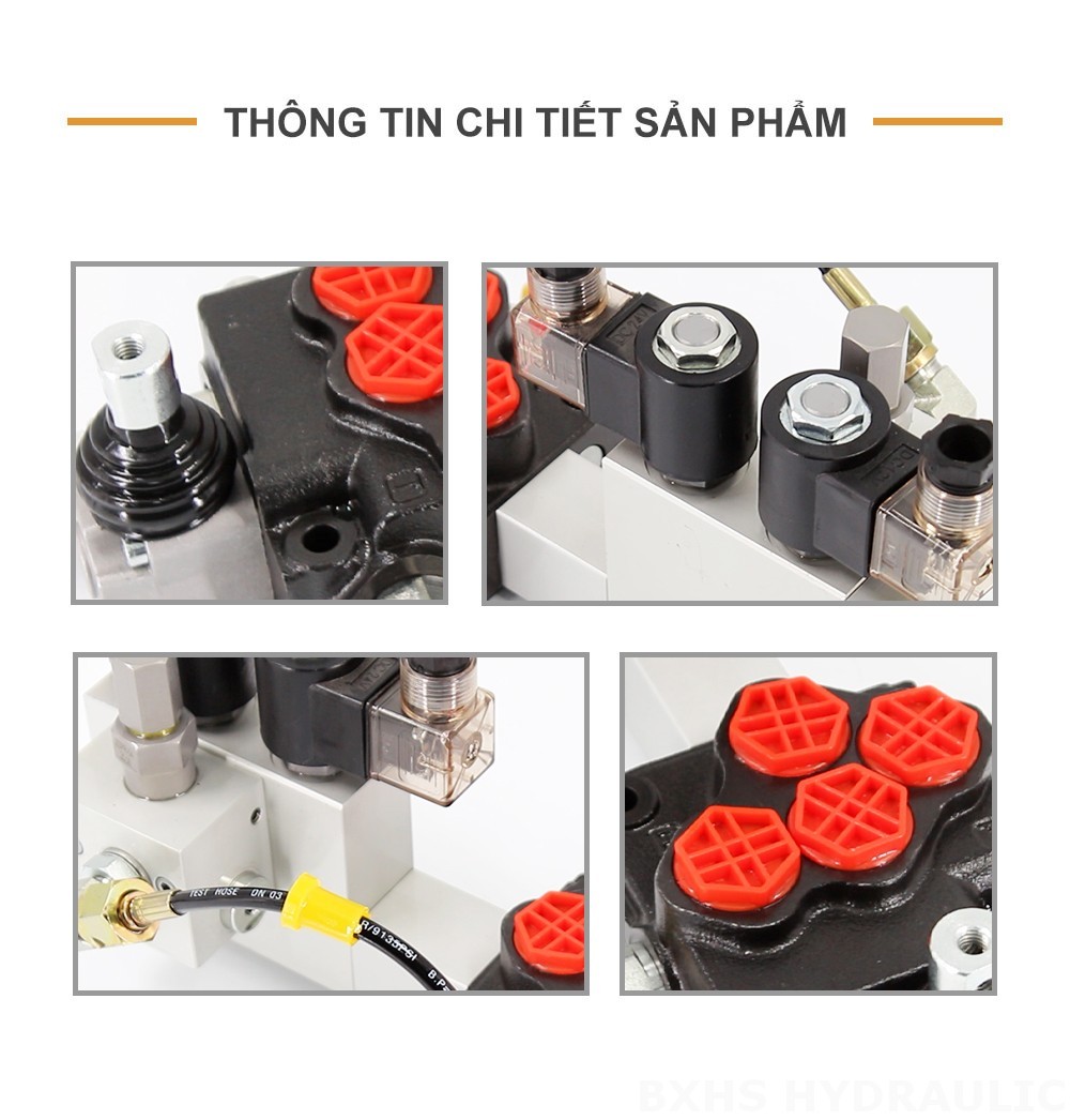 SD5 Điện khí-thủy lực Xy lanh 1 Van điều hướng Monoblock