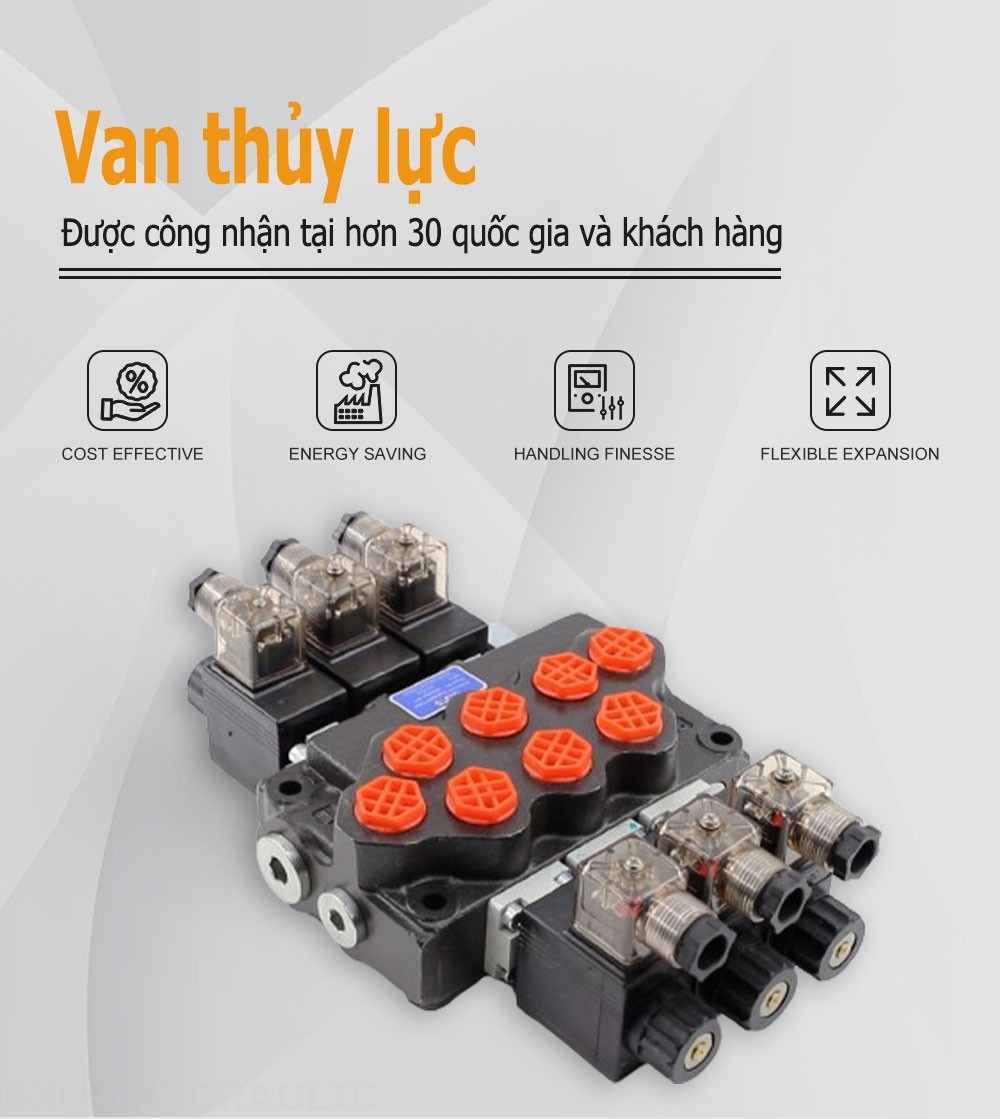 SD5 Biến áp Xy lanh 3 Van định hướng khối liền