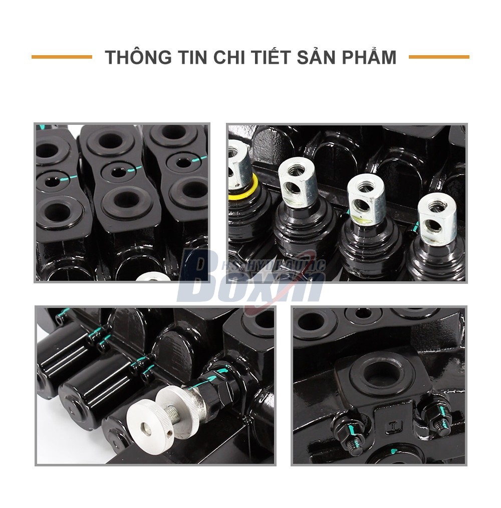 SD8-OTAMW Điều khiển thủ công 4 ống Van định hướng phân đoạn