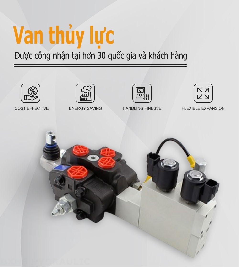 SD8 Điện khí-thủy lực Xy lanh 1 Van định hướng phân đoạn