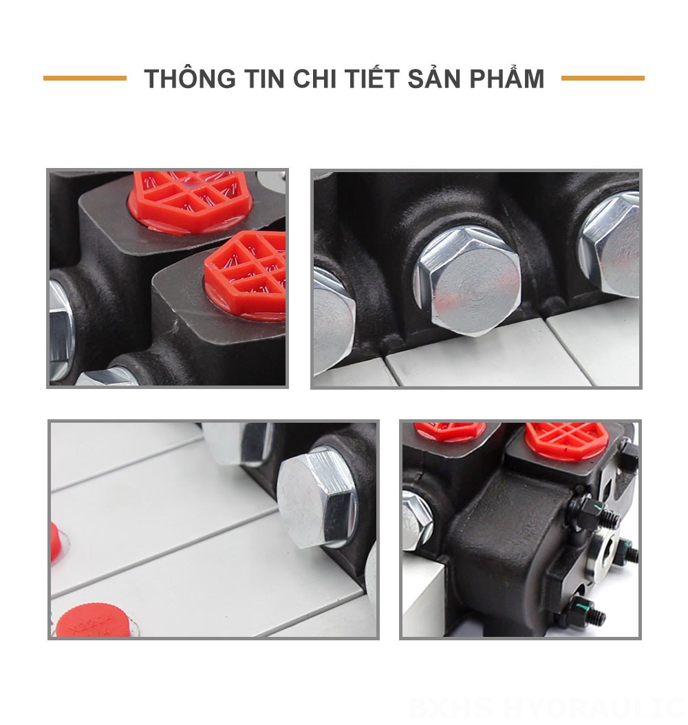 SD8 Thủy lực Xy lanh 4 Van định hướng phân đoạn