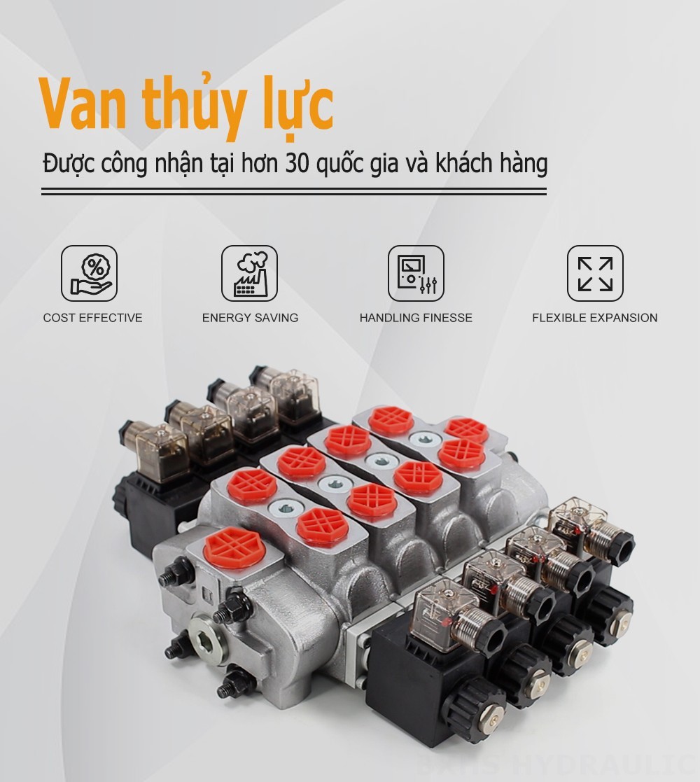 SD8 Biến áp Xy lanh 4 Van định hướng phân đoạn