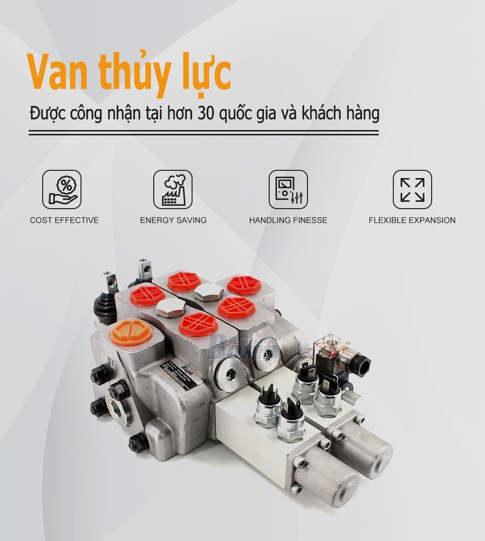 SDS180-PG2-2OTDD Điều khiển thủ công 2 ống Van định hướng phân đoạn