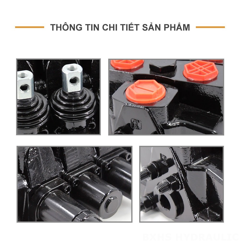 SDS180 Thủy lực và thủ công Xy lanh 3 Van định hướng phân đoạn