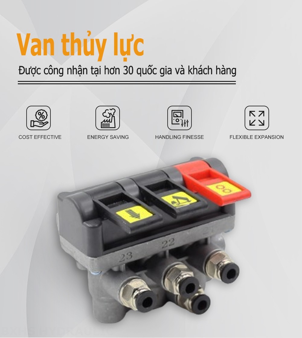 TC-4-TFLF Khí nén Xy lanh 1 Van điều khiển thủy lực