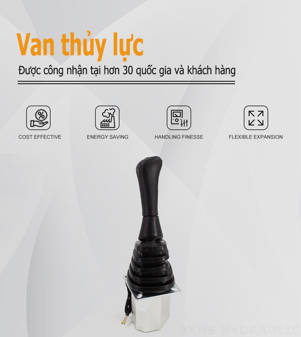XDF-2 Tay điều khiển Xy lanh 2 Cần điều khiển thủy lực