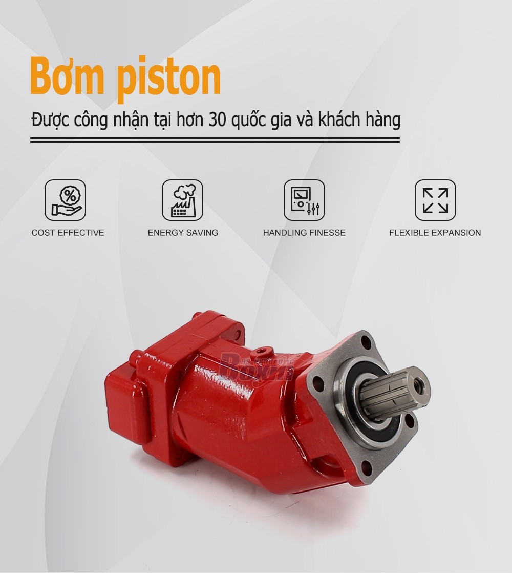 XPi-63L 63 cc/vòng 38 MPa (5511 psi) Bơm piston thủy lực