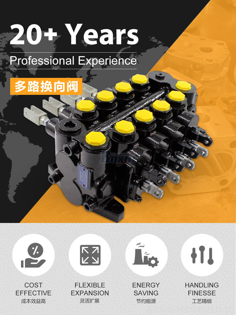 CDBF20 Manual 4 Spool Hydraulic Distributor: Manufacturer & Global Supplier