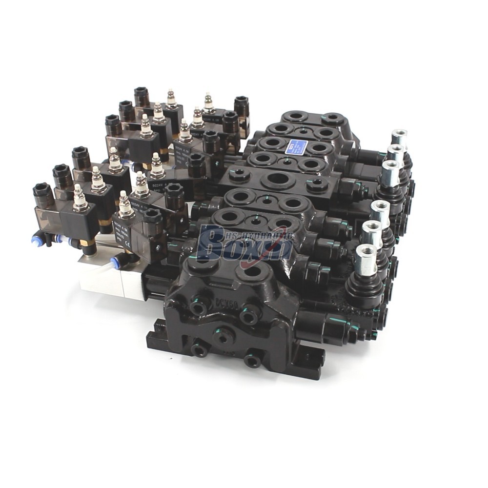 Pneumatic Hydraulic Sectional Valve with 6 Spool Configuration main image