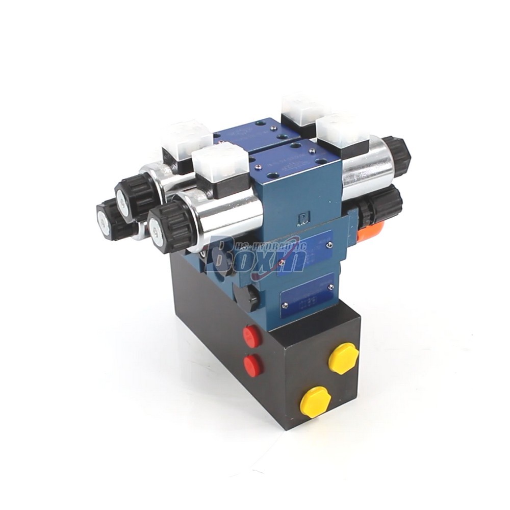 High Precision HSBS06 3 Spool Solenoid Operated Directional Valve cover photo
