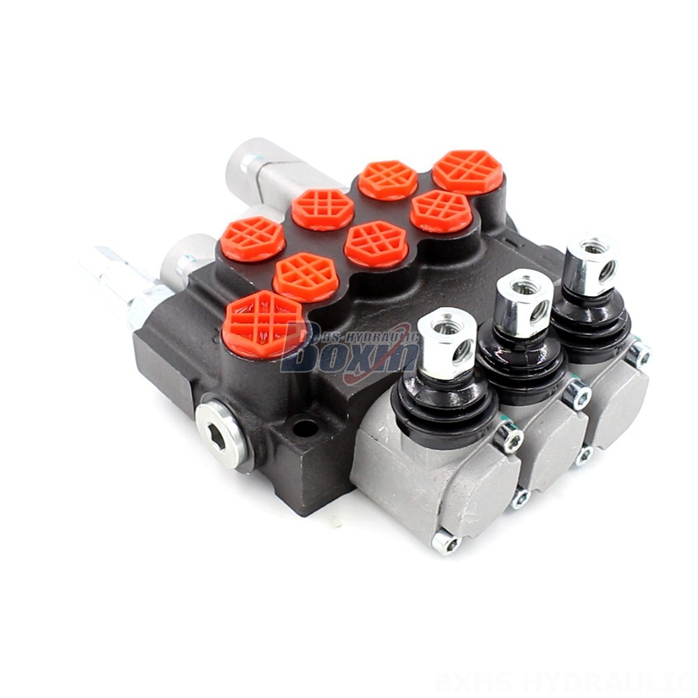 P40-G12-G38-2OT-QTW Manual 3 Spool Monoblock Directional Valve | Wholesale & Manufacturing main image