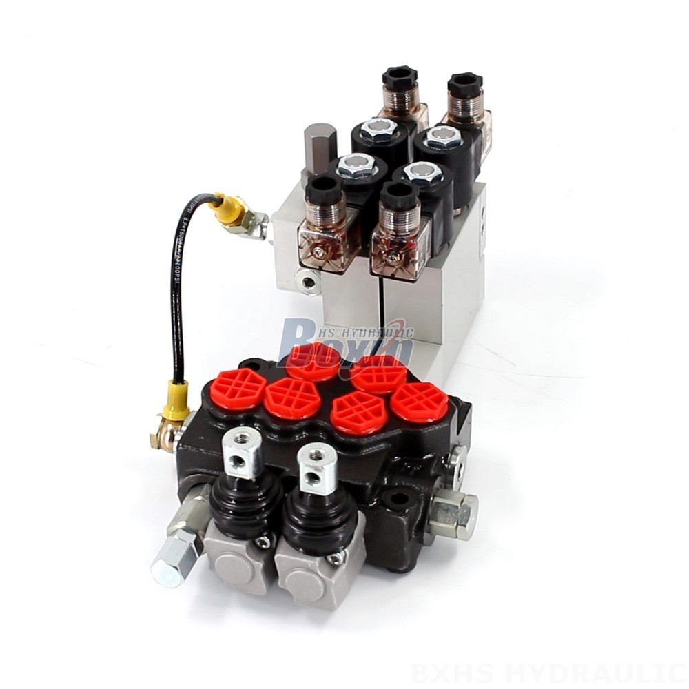 Custom SD5 Electro-hydraulic 2 Spool Monoblock Directional Valve: OEM, ODM, Private Label Services main image