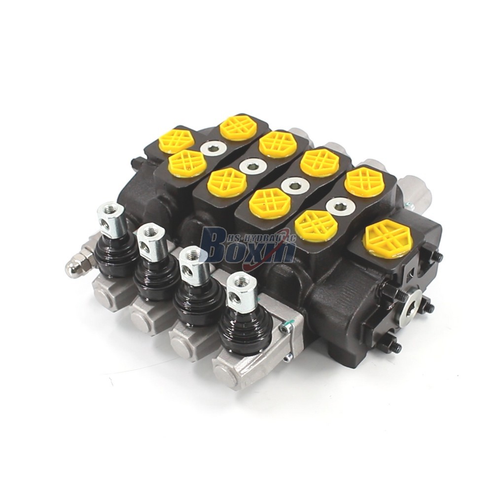 OEM/ODM Customization for SD8 Manual 4 Spool Sectional Directional Valve main image