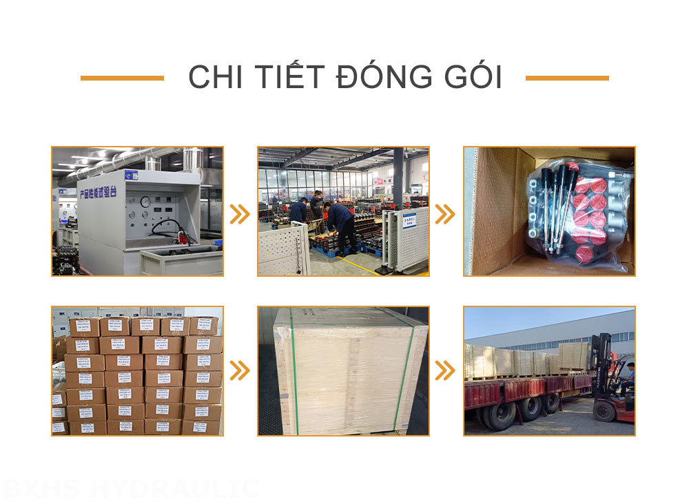 P40-U34-U78 Điều khiển thủ công Xy lanh 5 Van định hướng khối liền